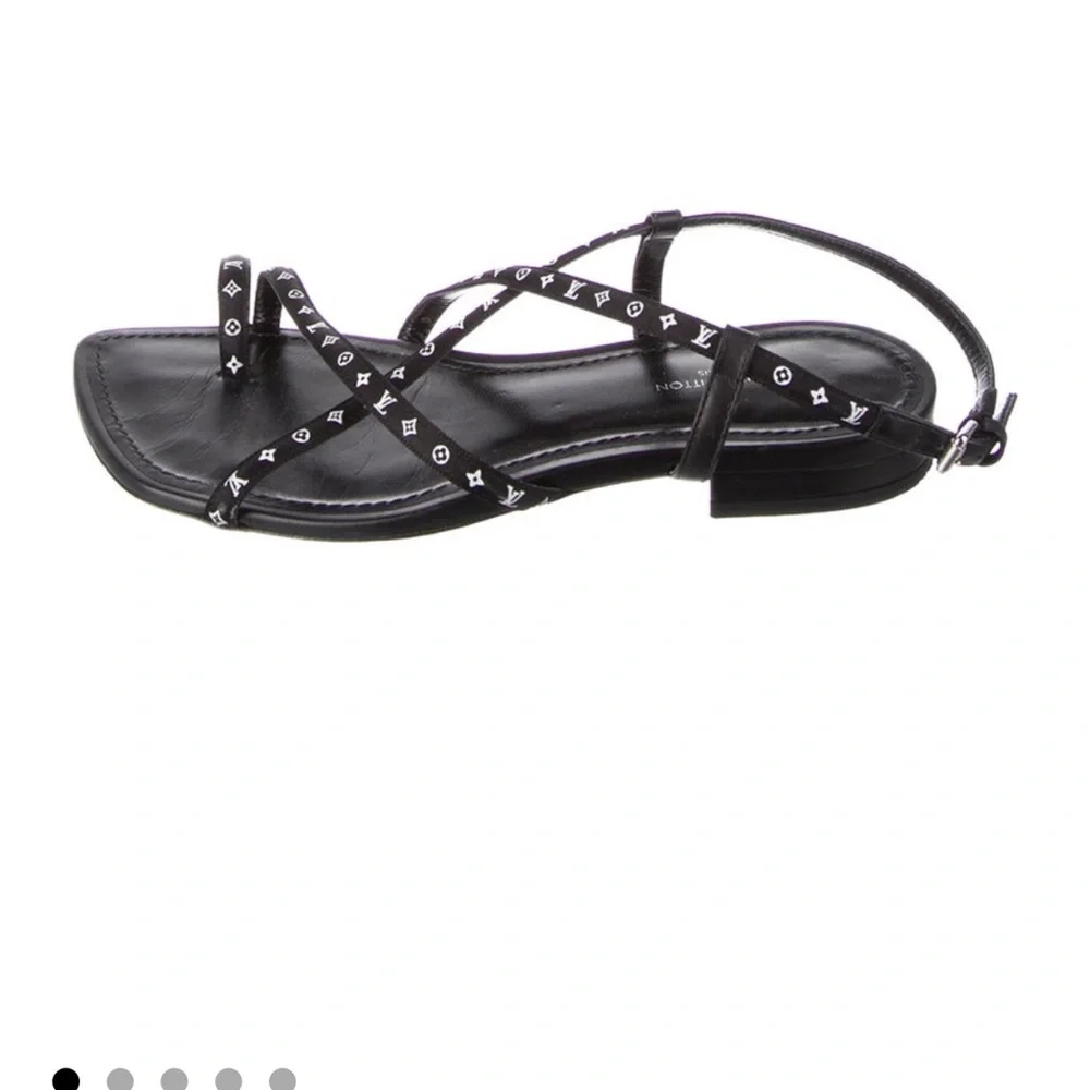 Size 41 Italian Louis Vuitton monogram slingback sandals - Picture 2 of 12